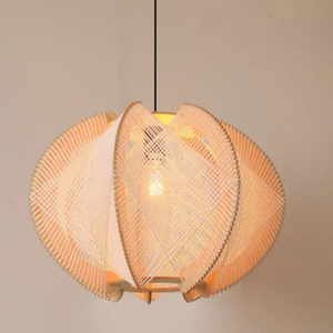Restaurant Rotating Shape Rope Chandelier Weave Natural Pendant Shade - Product Image 6