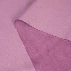 Cuir violet grainé de haute qualité, cuir véritable de première qualité, option de stock pour sacs à main, chaussures, portefeuilles et projets de création artisanale - Product Image 2