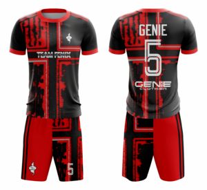 Camisetas de Fútbol Personalizadas 100% Poliéster, Transpirables, de Secado Rápido, Manga Corta, Verano, Logotipo Impreso por Sublimación, Uniformes de Fútbol de Malla - Product Image 1