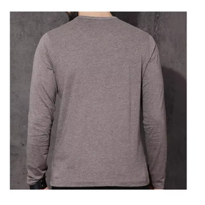 Camiseta de manga larga de poliéster sólido de secado rápido con logotipo personalizado, camisetas de seguridad para exteriores, pesca, camisas de manga larga para hombre. - Product Image 4