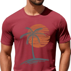 Camiseta de Algodón Suave Estampada para Hombre, Venta al por Mayor de Fábrica, Manga Corta, Cuello Redondo, Estilo Casual Urbano, Secado Rápido, Ecológica y Transpirable - Product Image 1