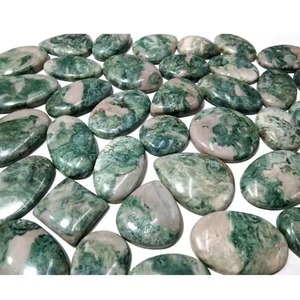 Piedra Preciosa Natural Verde Mariposite al por Mayor, Cuarzo Mica Cromado Pulido en Cabujón - Product Image 3