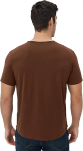 Camiseta Blanca de Cuello Redondo y Manga Corta para Hombre, 100% Poliéster, Corte Regular, Estilo Casual, Tejido de Punto, Color Sólido, Diseño Liso, Transpirable - Product Image 2