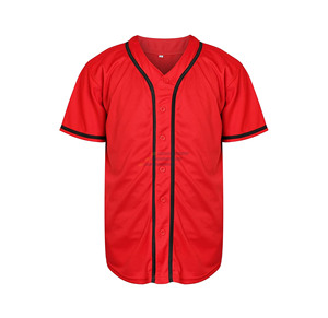 Maillots de baseball unisexes en gros OEM, respirants, personnalisés, grande taille, design imprimé, séchage rapide, sublimation - Product Image 4