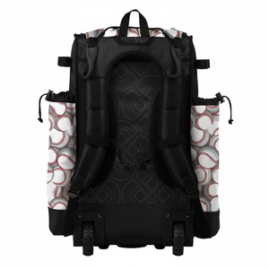 Sacs de baseball sportifs avec logo personnalisé, sacs de baseball par sublimation, prix de gros, sacs à roulettes, sacs de baseball en polyester pour adultes - Product Image 2