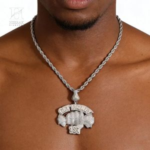 Collier pendentif de luxe sur le thème de l'argent Hip Hop, Or 14K/18K, Diamant de laboratoire/Naturel, Fournisseur de bijoux en gros - Product Image 1