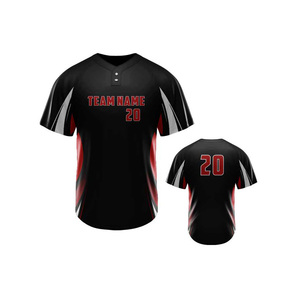 Nueva Camiseta de Béisbol Sublimada Transpirable de Manga Corta al Por Mayor, Precio Económico, Personalizable, Ropa Deportiva - Product Image 4