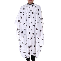 Cape de barbier personnalisée avec logo, respirante, anti-adhésive, imperméable, en polyester, pour coiffeur