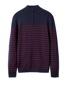 Pull homme hiver respirant 100% coton, manches longues, fermeture éclair avant, prix bas, dernières tendances en tricot. - Product Image 2
