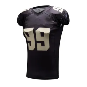 Maillot de football américain unisexe personnalisé en polyester sublimé de haute qualité, fabriqué en usine, best-seller, grandes tailles pour adultes - Product Image 5