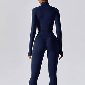 Private Label Women's Breathable for Workout Yoga Sets for Summer Wear 2026 <b>Top</b> Design Leggings & Bra Sets - Product Image 2