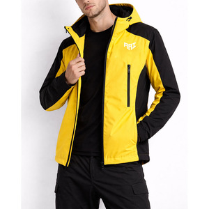 Chaqueta Softshell Impermeable con Capucha para Hombre, Chaqueta de Senderismo Cortavientos para Exteriores, Logotipo Personalizado, Ligera, Transpirable, Suministro al por Mayor OEM - Product Image 3