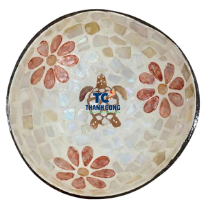 Cuenco de Coco con Incrustaciones de Madreperla, Precio Económico, Fábrica en Vietnam, Bajo MOQ, Recuerdo, Regalo, Proveedor Mayorista - Product Image 1
