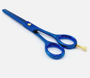 Ciseaux de coiffure professionnels en acier inoxydable légers, noirs et rouges, à pointe affûtée, pour salon de beauté, coupe et effilage des cheveux - Product Image 2