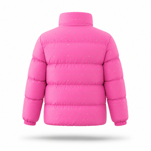 Custom Women Pink Puffer <b>Jacket</b> Winter Quilted Bubble Coat Lightweight Warm Insulated <b>Zip</b> <b>Up</b> <b>Jacket</b> OEM ODM Wholesale Fectory - Product Image 3