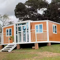 Casa Portátil Prefabricada de 20 y 40 Pies, Estructura de Acero de Lujo, Expandible, Tipo Contenedor, con Dormitorio y Cocina