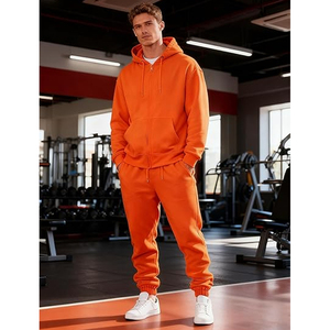 Mens Casual Sportswear Set Zip Hoodie and Elastic Waist Jogger Pants Athletic Running Outfit for <b>Comfort</b> - Product Image 2