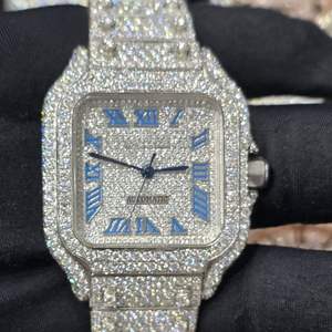 Montre mécanique de luxe automatique 36MM édition limitée, style Hip Hop, avec testeur de diamant intégré, sertie de moissanite VVS de qualité diamant, de la marque Buss. - Product Image 1