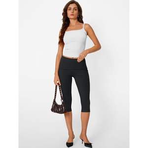 2025 taille haute reine Capri Leggings pour femmes pli Gym Yoga pantalon décontracté Tretch bas Ummer tenues athlétiques X XX 5 - Product Image 4