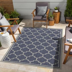 Sunshine GC_HAR2004 Blu 7 piedi 10 pollici X 10 piedi 3 pollici Set di Tappeti per Interni/Esterni - Product Image 1