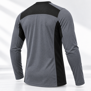 Lightweight Factory Custom Men's Running Top Breathable Knit Activewear Performance Wear Wholesale Manufacturer Custom <b>Logo</b> - Product Image 4
