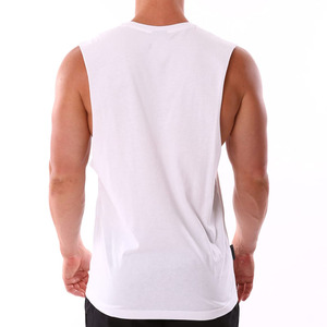 Camiseta Deportiva Personalizada al por Mayor para Hombre 2026, Cuello en V, Sin Mangas, Tejida con Cuentas, 100% Algodón, Transpirable y de Secado Rápido - Product Image 6