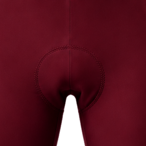 Shorts de cyclisme rembourrés blanc bordeaux personnalisés, respirants, extensibles, à séchage rapide, pour la course, l'entraînement, le vélo de route, les sports cyclistiques - Product Image 6