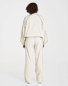 Windbreaker Retro <b>Women's</b> Plus Size Solid White Summer Track <b>Jacket</b> Jogger Set <b>Lightweight</b> Eco-Friendly Breathable - Product Image 3