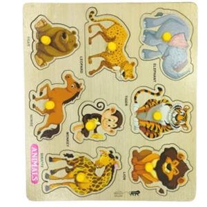 Rompecabezas de Animales Jagan para Niños, Juego de Aprendizaje con Tablero de Rompecabezas de Animales de Madera Ecológica - Product Image 4