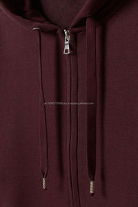 ชุดวอร์มระบายอากาศไซส์ XL สำหรับผู้ชายเสื้อฮู้ดแบบรูดซิปขึ้นเนื้อผ้าคอตตอน350 GSM โลโก้ออกแบบได้ตามต้องการ - Product Image 4