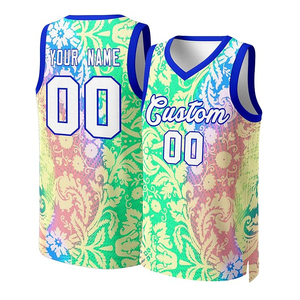 Camiseta de Baloncesto sin Mangas Transpirable Estampada para Verano, Logotipo Personalizado, Impresión Digital por Sublimación, 100% Poliéster - Product Image 3