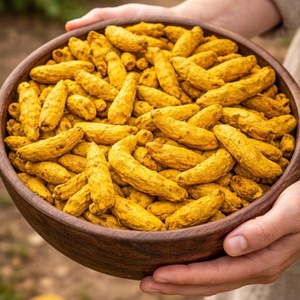 Dedos de Cúrcuma Salem Cuidadosamente Seleccionados, Alta en Curcumina, Raíz de Cúrcuma Entera Natural, Proveedor de Exportación - Product Image 1