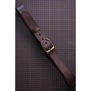 Ceintures en cuir 100% véritable avec boucle en laiton antique style vintage, idéales pour offrir en cadeau, accessoires pour hommes, ceintures de haute qualité en vente, best-seller. - Product Image 1