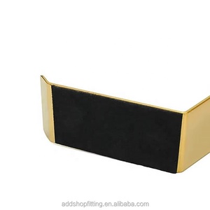 Luxury Gold Metal <b>Shoe</b> Display Rack Freestanding Bracket Shelf for High Heels Glam Style Polished Finish - Product Image 2