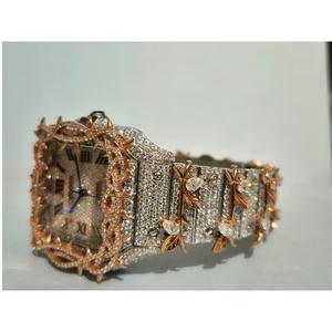 Montre en diamant moissanite la plus demandée pour les soirées de luxe et les mariages, disponible à un prix avantageux - Product Image 1