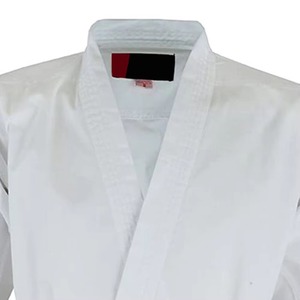 Uniforme de karaté blanc pour enfants, 100% coton, durable, coupe classique, ceinture orange, vêtements d'arts martiaux pour enfants, en stock - Product Image 5