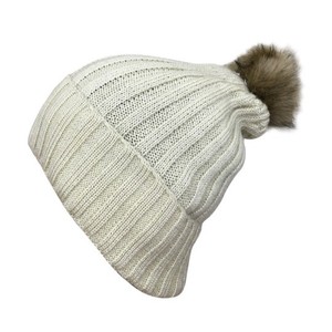 Unisex Knitted Beanie Hat With Fur Pom Pom Solid Color Warm <b>Winter</b> <b>Cap</b> For Outdoor Use Adult Size Custom Design Beanies OEM 2026 - Product Image 6