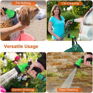Adattatore per tubo da giardino 3/4' 1/2' con 7 modalità di spruzzatura, tubo dell'acqua flessibile autoavvolgente in EVA per barche e serre - Product Image 6