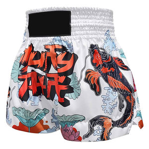 Pantalones Cortos de Muay Thai Sublimados, Ropa Deportiva de Alto Rendimiento, Pantalones Cortos Ligeros para Gimnasio, Ejercicio, Entrenamiento, MMA - Product Image 1