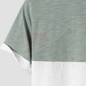 Camiseta de Manga Corta para Hombre 100% Algodón, Cuello Redondo, Estilo Casual, Corte Regular, Color Sólido con Bolsillo y Diseño Estampado - Product Image 5