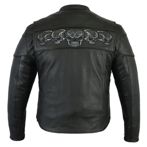 Blouson aviateur en cuir véritable pour homme, respirant, coupe ajustée, hiver, logo personnalisé sur le devant, blouson en cuir élégant pour homme - Product Image 5