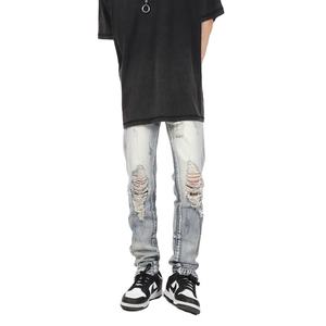 Foreign Trade Women's High <b>Waist</b> Skinny Fit Casual Denim <b>Jeans</b> <b>Elastic</b> <b>Waist</b> Spring Summer Autumn Winter Wholesale - Product Image 2