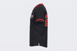 Maillot de sport personnalisé en polyester 100 % avec impression par sublimation et sérigraphie, séchage rapide, respirant, uniforme d'équipe, t-shirt - Product Image 2