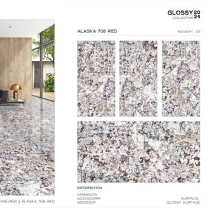 Carreaux de porcelaine les plus vendus, finition brillante, en format 60x120cm, 600x1200mm, 24x48, pour murs et sols intérieurs modernes. - Product Image 1