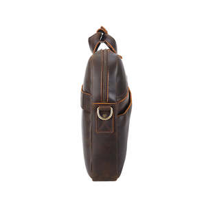 Maletín de Cuero de Grano Completo, Bolso Mensajero de Cuero Clásico, Maletín de Negocios para Viajes de Oficina y Uso Diario - Product Image 5