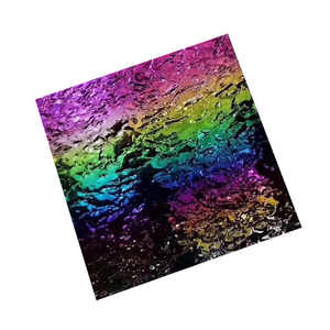 Painel de Teto 3D Decorativo Moderno e Popular para Interiores de Casa, Folha de Aço Inoxidável com Efeito de Ondas de Água - Product Image 6