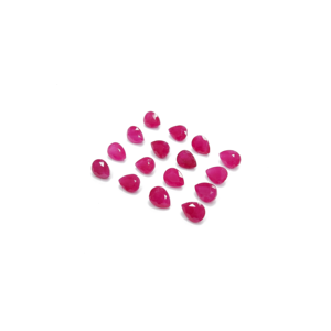 Pérolles de rubis naturelles africaines non traitées, calibrées 8x6mm, pierres précieuses de rubis naturelles facettées pour la fabrication de bijoux, prêtes à l'emploi - Product Image 3