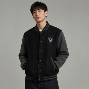 Veste varsity tendance conçue pour une liberté de mouvement confortable, avec une texture premium et un style intemporel pour un look urbain quotidien. - Product Image 1