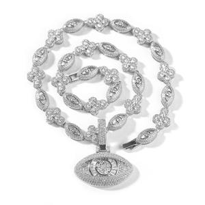 Collier pendentif yeux de diamant de fournisseur indien pour elle ou pour un anniversaire et une surprise romantique disponible à bon prix - Product Image 4