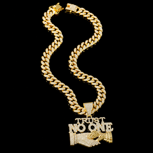 Prix de gros Pendentif chaîne de luxe fantaisie Hip Hop en argent sterling 925 entièrement serti de moissanite, design personnalisé - Product Image 3